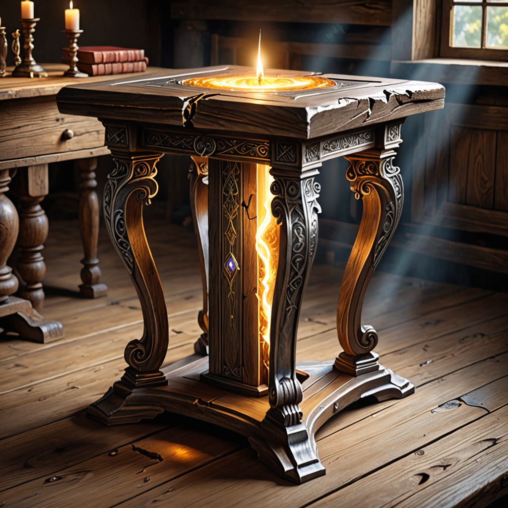 Crack in table